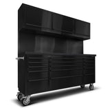 72 Inch Stainless-steel Rolling Workbench with Pegboard